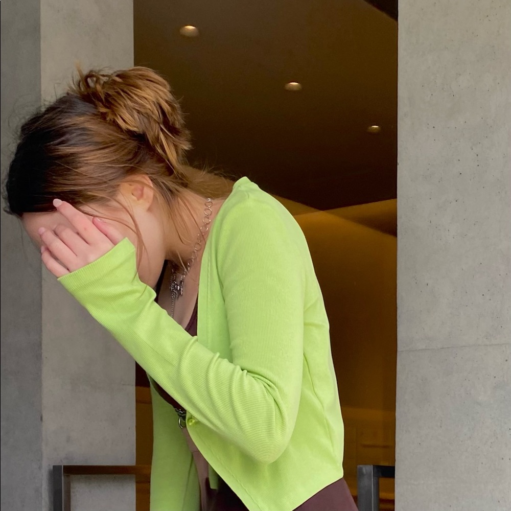 Zara green top